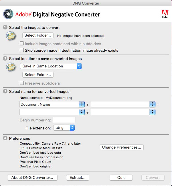 Adobe DNG Converter