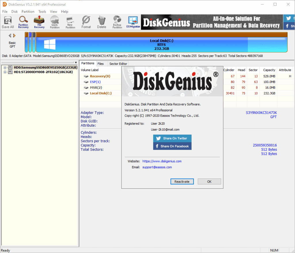 DiskGenius Professional