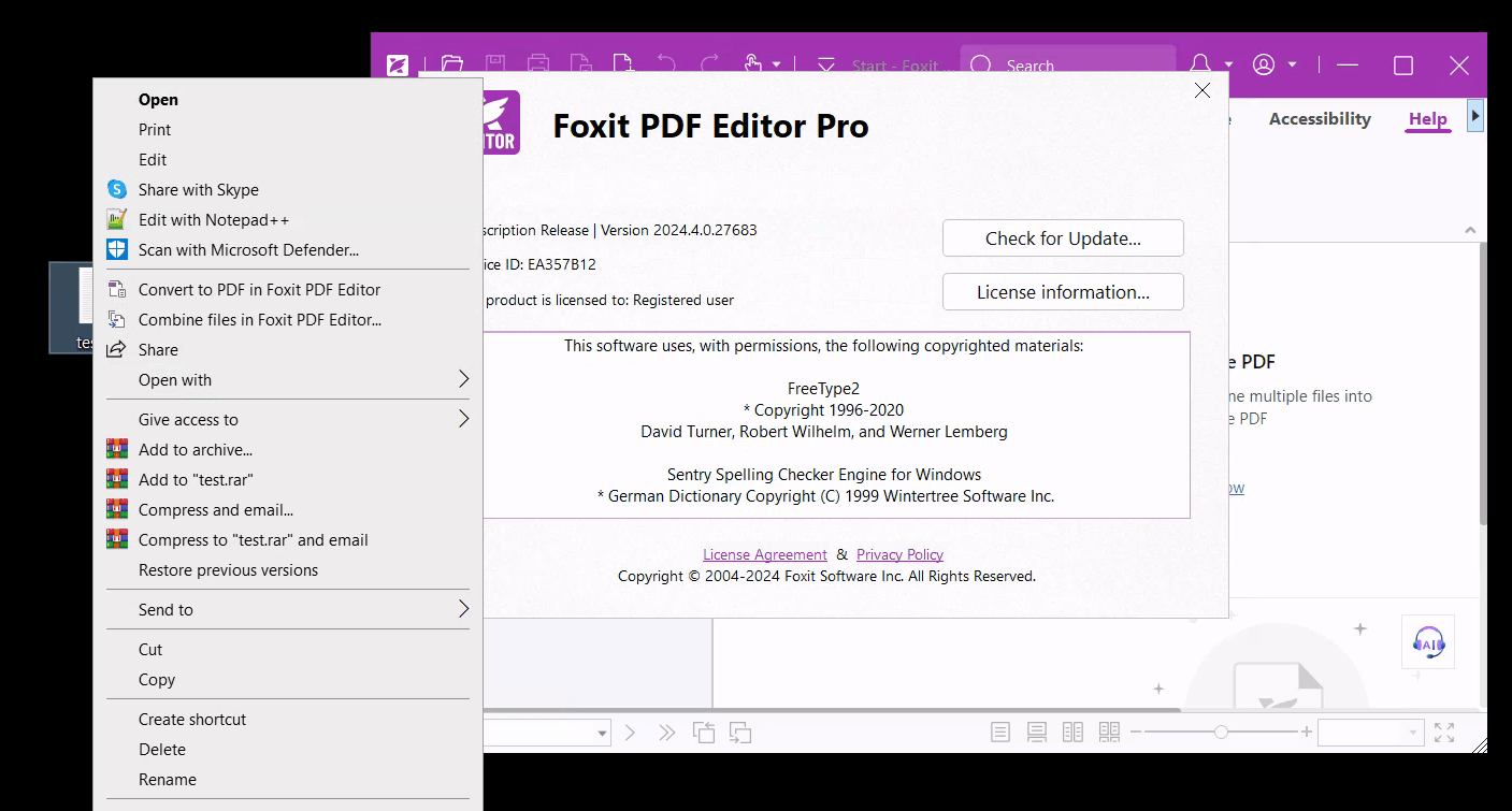 Foxit PDF Editor Pro
